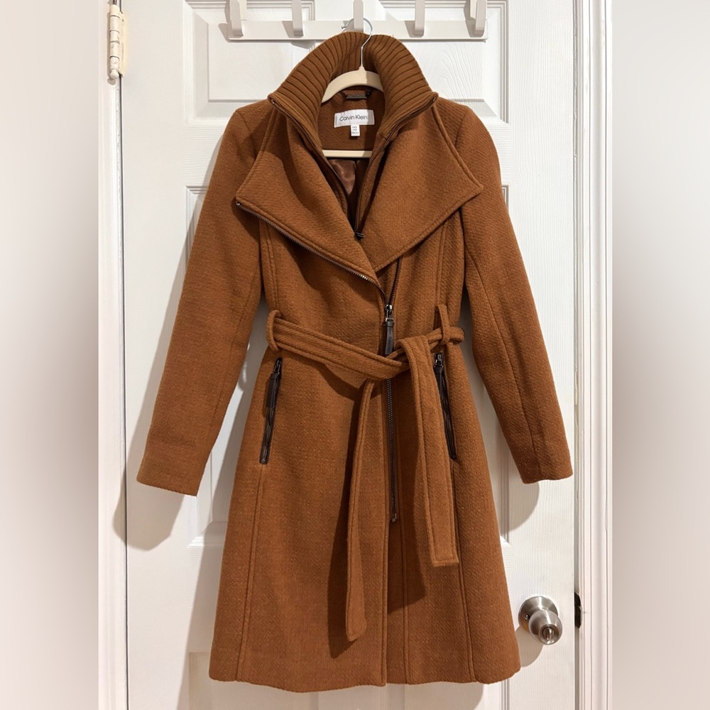 Calvin Klein Petite XS Wool Blend Coat